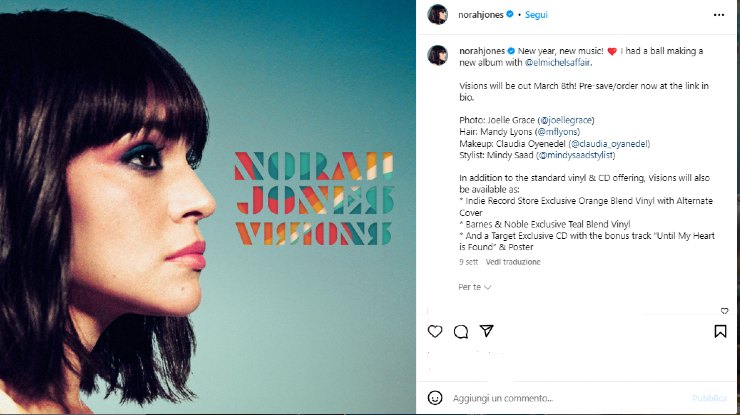 Norah Jones nuovo album